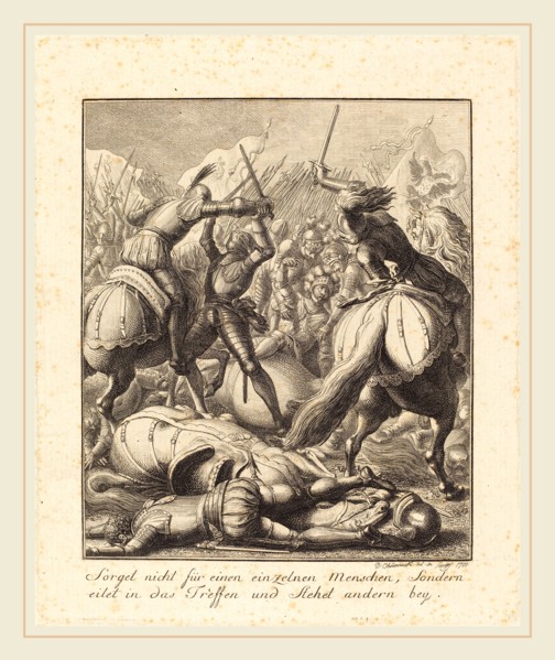 Daniel Nikolaus Chodowiecki (German, 1726-1801), Rudolph of Hapsburg, 1783, etching