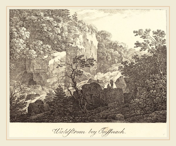 Max Joseph Wagenbauer (German, 1774-1829), Waldstrom bey Teissnach, c. 1810, lithograph on wove