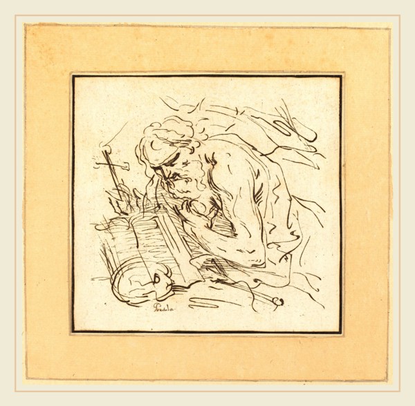 Johann Gottlieb Prestel after Domenichino (German, 1739-1808), Saint Jerome, published 1782,