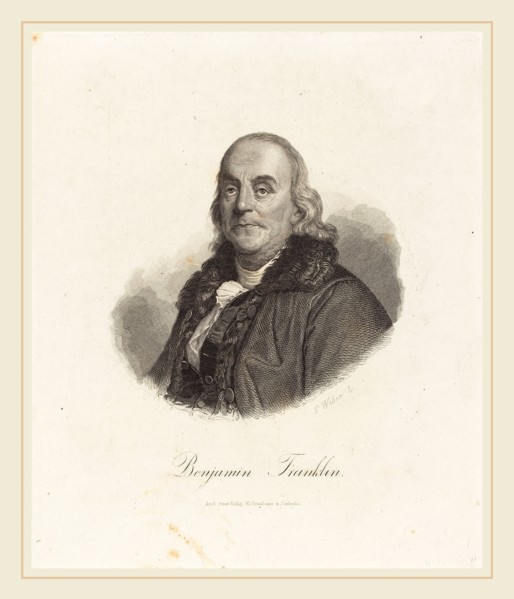 Franz Weber (Austrian, 1760-1818), Benjamin Franklin, etching