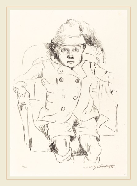 Lovis Corinth, Thomas Corinth, German, 1858-1925, 1913, lithograph in black on white wove paper