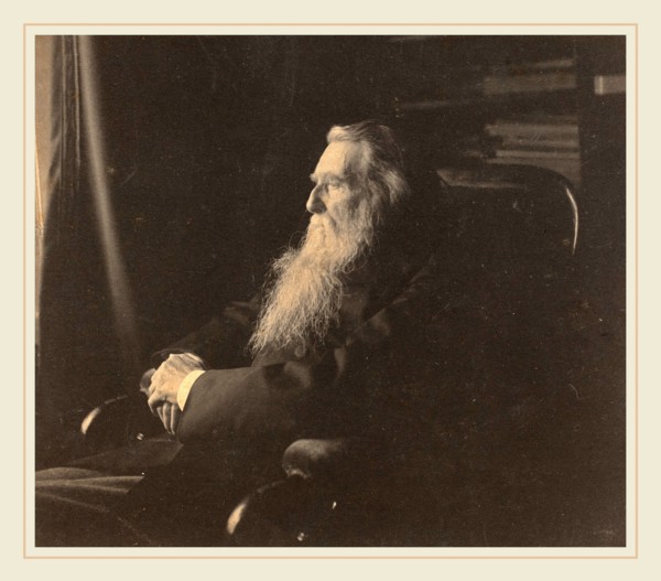 Frederick Hollyer (British, 1838-1933), John Ruskin, c. 1880s, platinum print