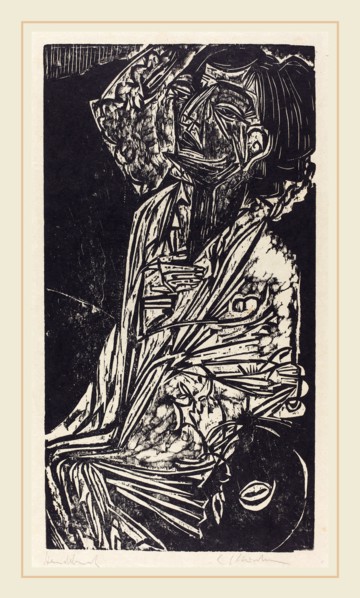 Ernst Ludwig Kirchner, The Wife of Professor Goldstein (Frau Professor Goldstein), German,