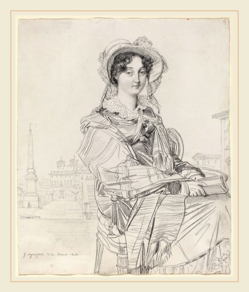 Jean-Auguste-Dominique Ingres (French, 1780-1867), Mrs. Charles Badham, 1816, graphite on wove