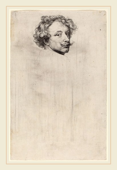 Sir Anthony van Dyck (Flemish, 1599-1641), Self-Portrait, probably 1626-1641, etching
