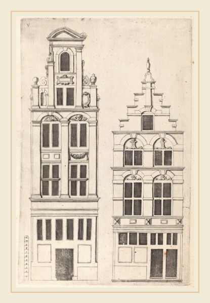 Vignola (author) and anonymous engraver after Philips Vingboons (Italian, 1507-1573), Dutch Facade