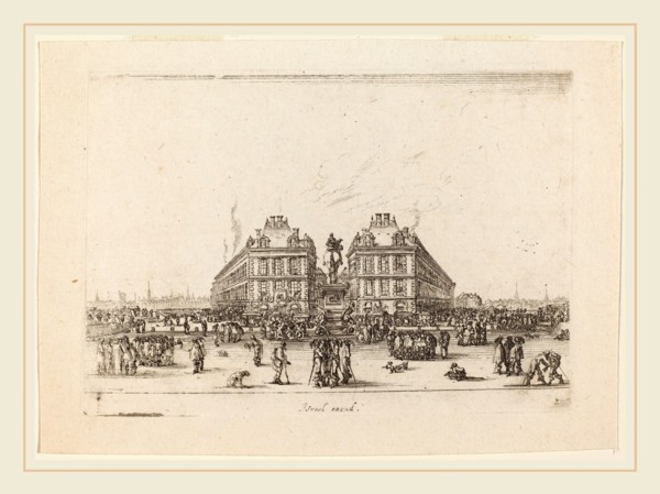 Stefano Della Bella (Italian, 1610-1664), Place Dauphine, 1642, etching