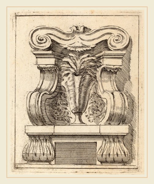 Carlo Antonio Buffagnotti (Italian, c. 1660-after 1710), Architectural Motif with a Vase, c. 1690,