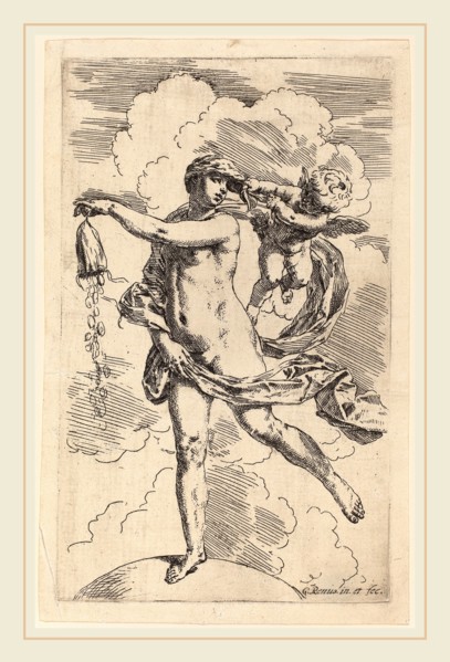 Simone Cantarini (Italian, 1612-1648), Fortune, etching