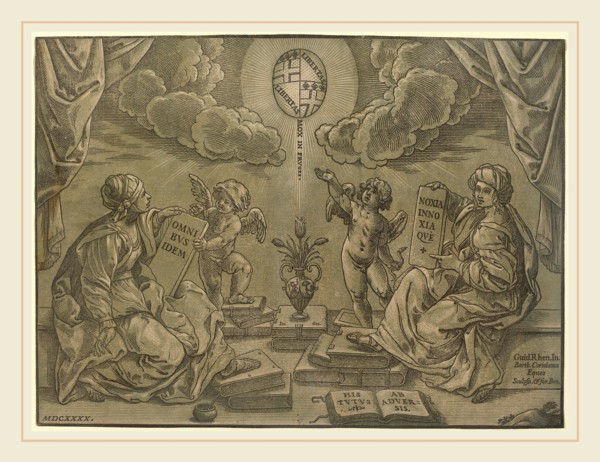 Bartolomeo Coriolano after Guido Reni (Italian, active 1627-1653), Thesis, 1640, chiaroscuro