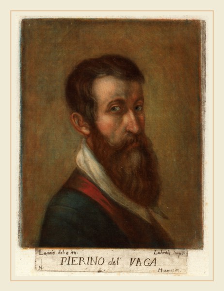 Carlo Lasinio (Italian, 1759-1838), Pierino del Vaga, color mezzotint