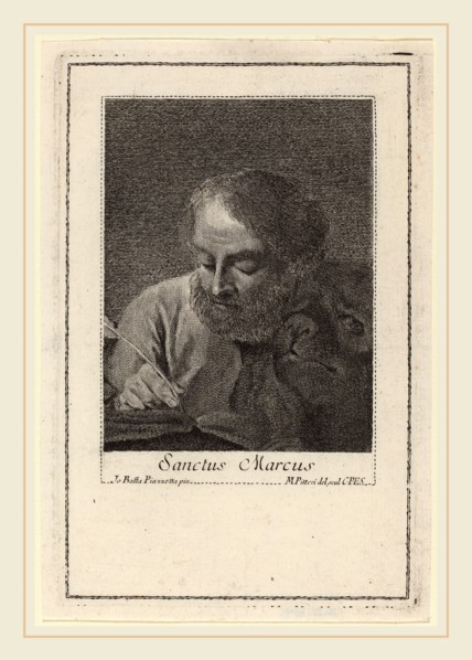 Marco Alvise Pitteri after Giovanni Battista Piazzetta (Italian, 1702-1786), Saint Mark, engraving