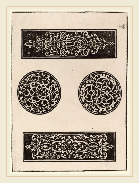 Peter FlÃ¶tner, Decorative Panels, German, c. 1485-1546, 1546, woodcut