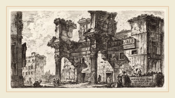 Giovanni Battista Piranesi (Italian, 1720-1778), Parte di Foro di Nerva, 1748, etching on laid