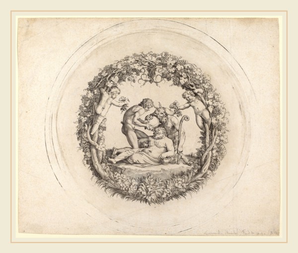 Annibale Carracci (Italian, 1560-1609), The Drunken Silenus ("The Tazza Farnese"), 1597-1600,