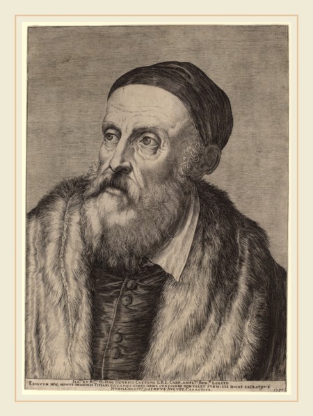 Agostino Carracci after Titian (Italian, 1557-1602), Titian, 1587, engraving