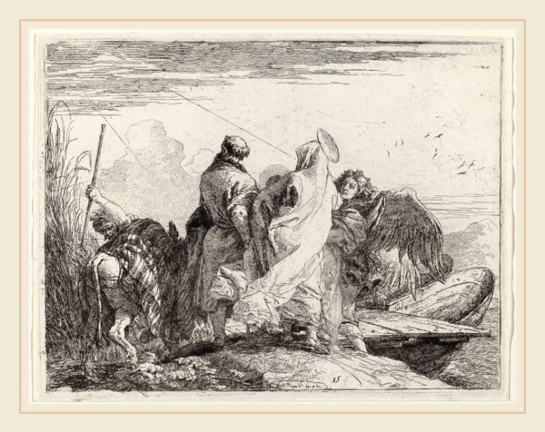 Giovanni Domenico Tiepolo (Italian, 1727-1804), The Holy Family Preparing to Embark, published