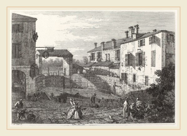 Canaletto (Italian, 1697-1768), Le Porte Del Dolo, c. 1735-1746, etching on laid paper