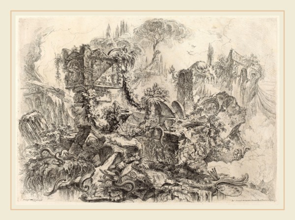 Giovanni Battista Piranesi (Italian, 1720-1778), The Tomb of Nero, published 1750-1759, etching,