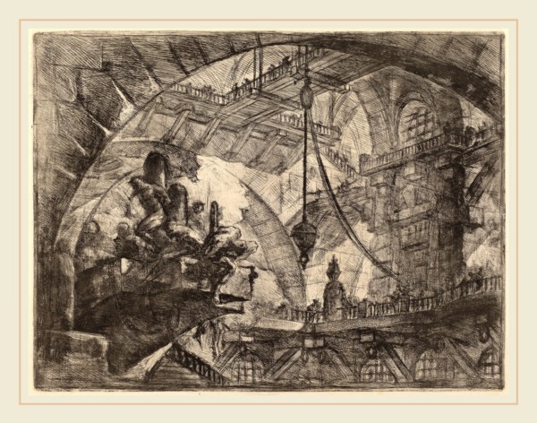 Giovanni Battista Piranesi (Italian, 1720-1778), Prisoners on a Projecting Platform, published