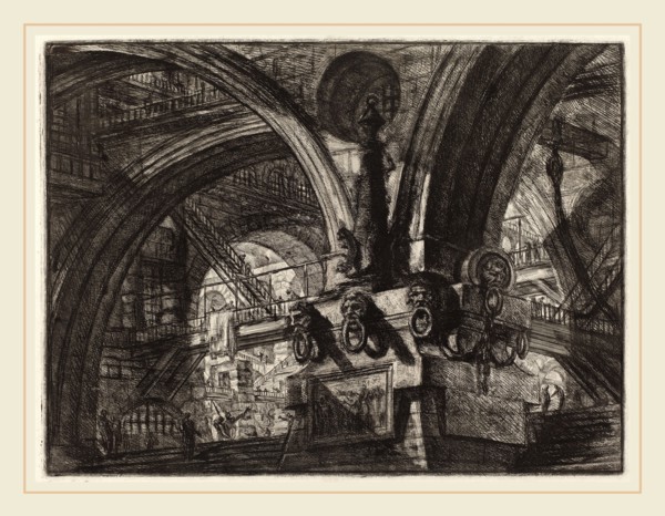 Giovanni Battista Piranesi (Italian, 1720-1778), The Pier with a Lamp, 1780s, etching, engraving,