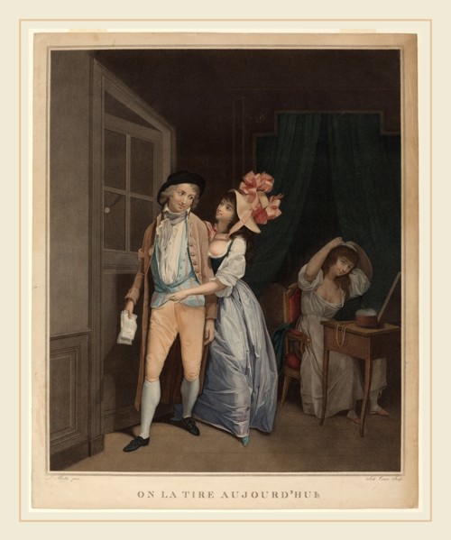 Salvatore Tresca after Louis-Léopold Boilly (Italian, probably 1750-1815), It was pulled today (On
