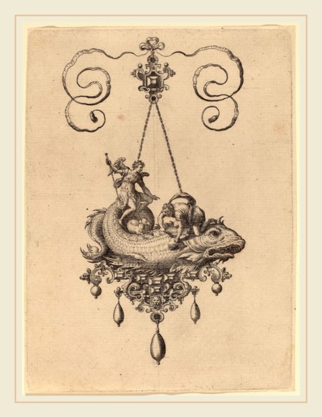 Hans Collaert (Flemish, 1566-1628), Jewelry Design, 1582, engraving