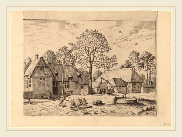 Johannes and Lucas van Doetechum after Master of the Small Landscapes (Dutch, died 1605), Farms