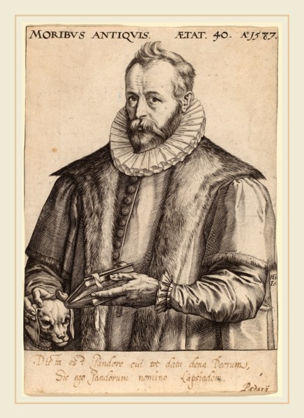 Hendrik Goltzius (Dutch, 1558-1617), Justus Lipsius, 1587, engraving on laid paper