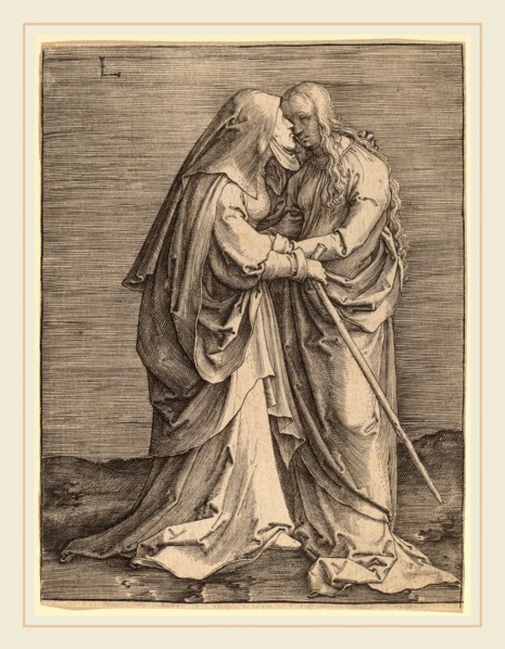 Lucas van Leyden (Netherlandish, 1489-1494-1533), The Visitation, 1520, engraving on laid paper