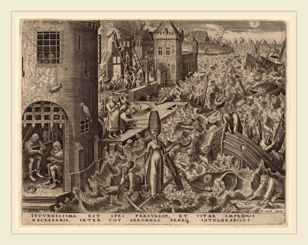 Attributed to Philip Galle after Pieter Bruegel the Elder (Flemish, 1537-1612), Hope, published
