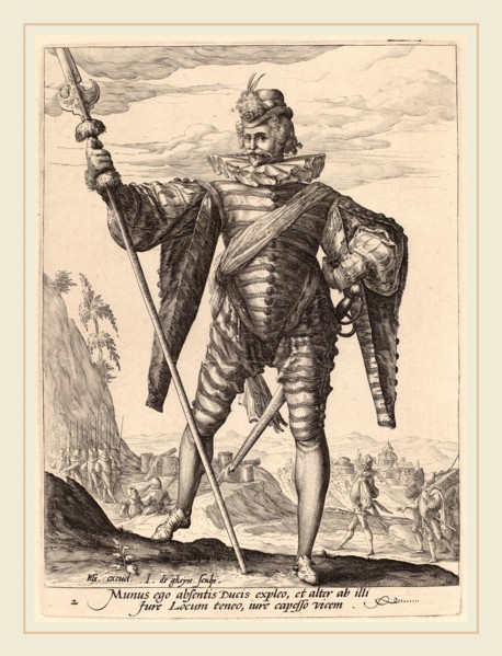 Jacques de Gheyn II after Hendrik Goltzius (Dutch, 1565-1629), Lieutenant-Colonel, 1587, engraving