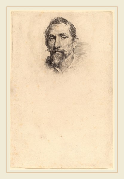 Sir Anthony van Dyck (Flemish, 1599-1641), Frans Snyders, probably 1626-1641, etching