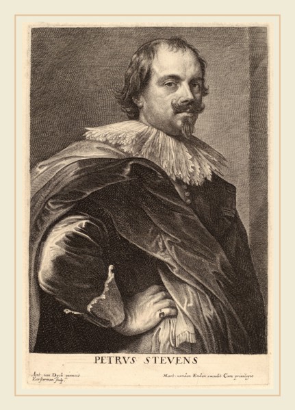 Lucas Emil Vorsterman after Sir Anthony van Dyck (Flemish, 1595-1675), Petrus Stevens, probably
