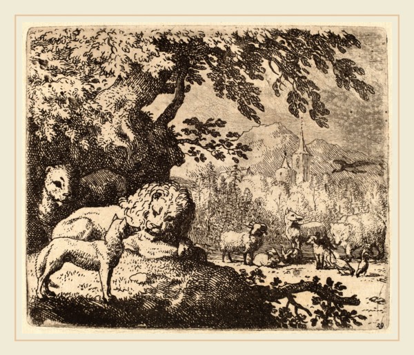 Allart van Everdingen (Dutch, 1621-1675), Reynard in Council with the Lion and Lioness, probably c.
