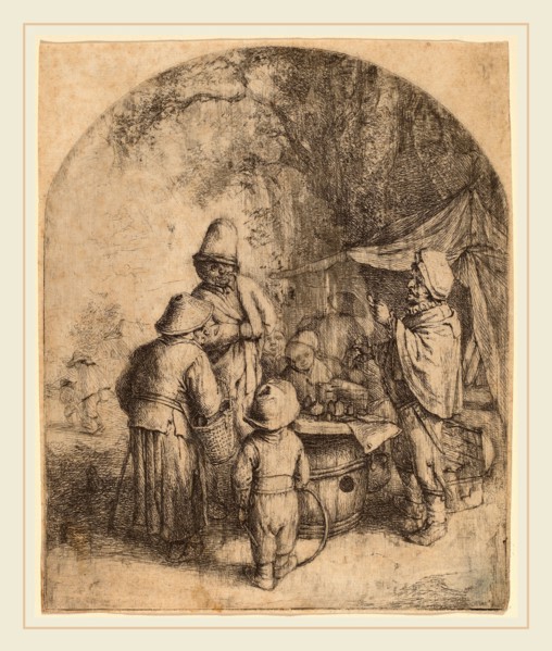 Adriaen van Ostade (Dutch, 1610-1685), Quacksalver, 1648, etching