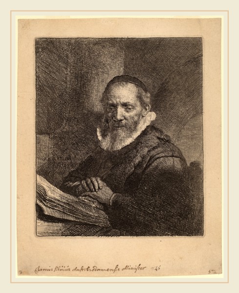 Rembrandt van Rijn (Dutch, 1606-1669), Jan Cornelisz. Sylvius, 1633, etching