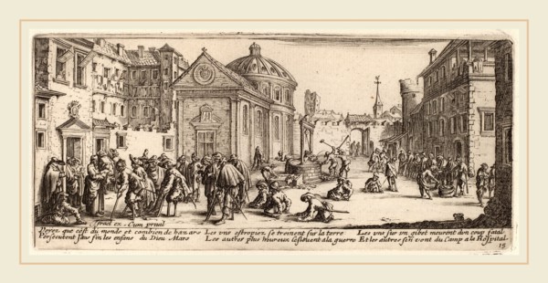 Gerrit van Schagen after Jacques Callot (Dutch, c. 1642-1690 or after), The Hospital, etching and