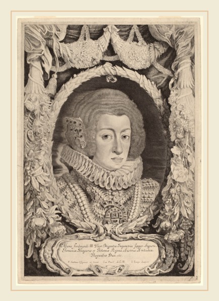 Jacob Louis after Pieter Claesz Soutman (Dutch, 1595-1635 or after), Maria Anna of Spain, engraving