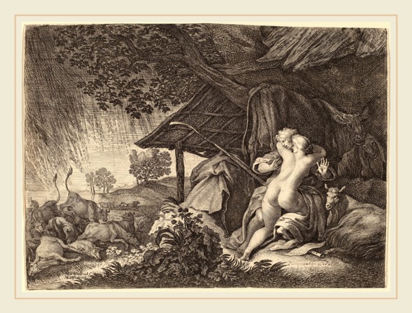 Moyses van Uyttenbroeck (Dutch, c. 1590-1648), A Storm, etching