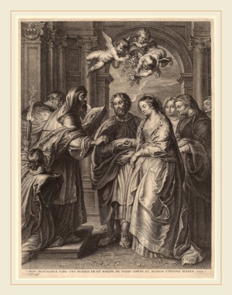 Schelte Adams Bolswert after Sir Peter Paul Rubens (Flemish, 1586-1659), The Marriage of the