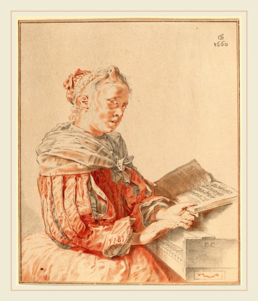 Cornelis Ploos van Amstel and Johannes Kornlein after Gerrit Dou (Dutch, 1726-1798), Young Girl at