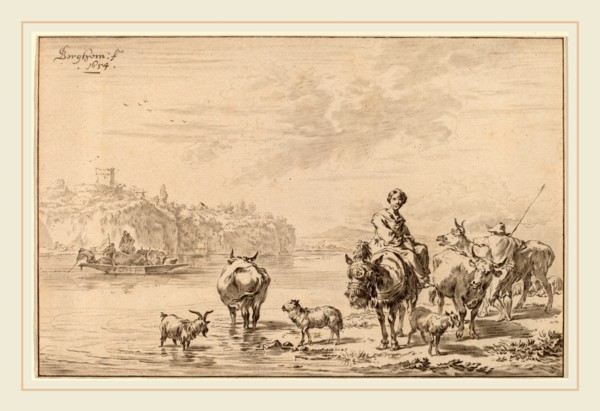 Cornelis Ploos van Amstel and Johannes Kornlein after Nicolaes Pietersz Berchem (German, died