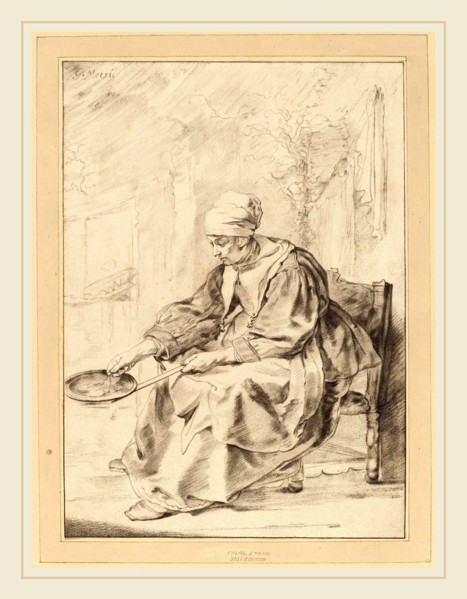 Cornelis Ploos van Amstel and Johannes Kornlein after Gabriel Metsu (German, died 1772), Pancake