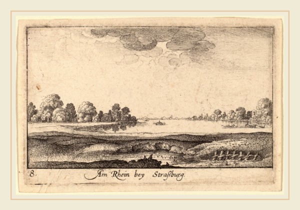 Wenceslaus Hollar (Bohemian, 1607-1677), Strasbourg: The Toll House, 1635, etching
