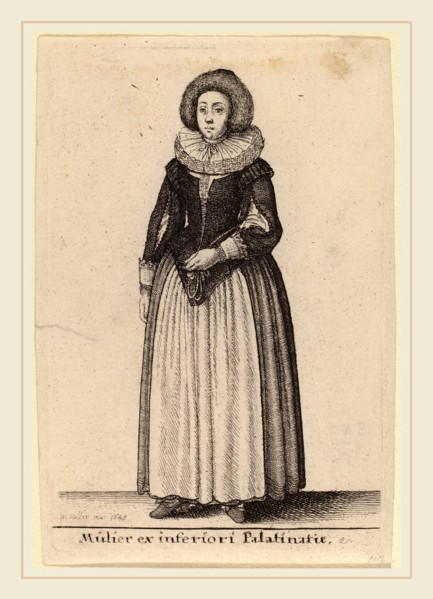 Wenceslaus Hollar (Bohemian, 1607-1677), Mulier ex inferiori Palainatu, 1643, etching