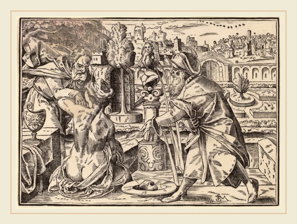 Christoph Murer, Christ Tells His Disciples of the Last Judgment, Swiss, 1558-1614, published 1630,