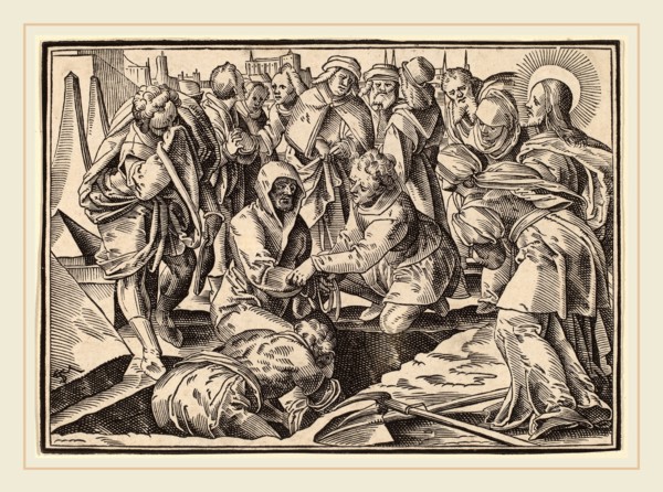 Christoph Murer, Christ Tells His Disciples of the Last Judgment, Swiss, 1558-1614, published 1630,
