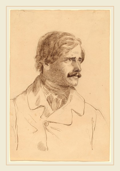 Horatio Greenough, The Artist's Brother-Richard Greenough (?), American, 1805-1852, c. 1850, pen