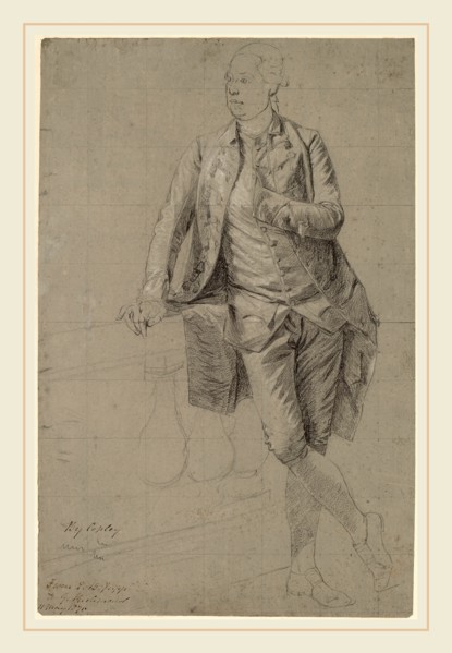 John Singleton Copley, A Gentleman, American, 1738-1815, 1776-1780, graphite and white chalk on